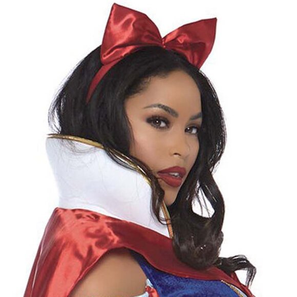 Snow White Costume 1x/2x Women Plus Size Fairy Tale Dress Halloween Roleplay Set - Picture 9 of 10